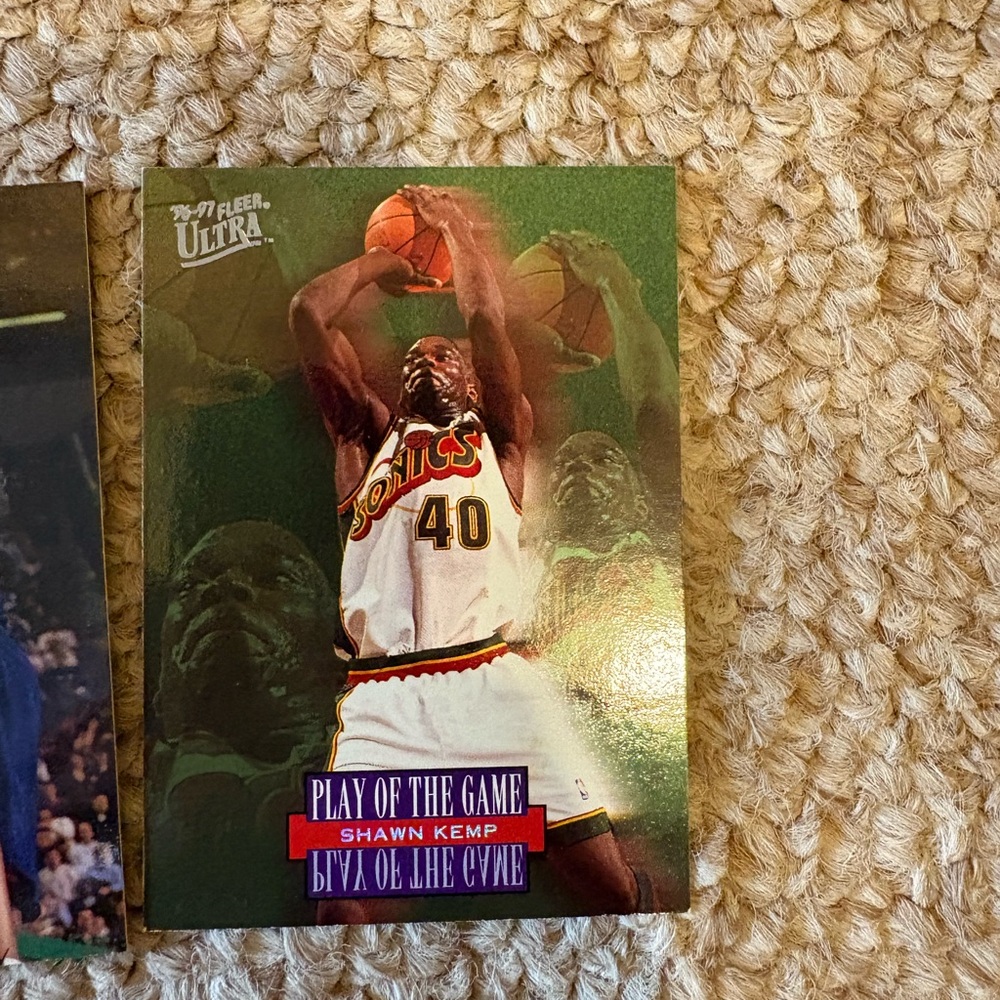 6 Seattle Supersonics Trading Cards-Rare cards Gary Payton and Shawn Kemp - Picture 11 of 14